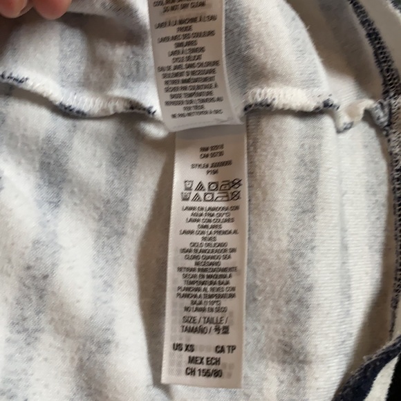 Juice Couture Blue Navy White Stripe Terry Casual Maxi Dress Size XS - Picture 8 of 14